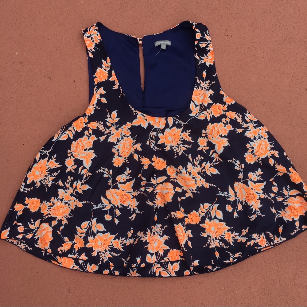 Cute floral Charlotte Russe crop top
